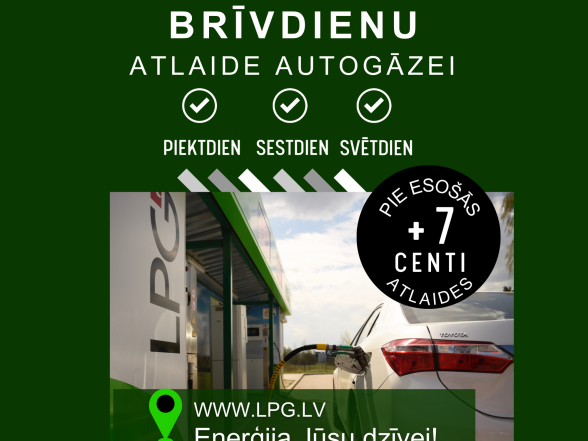 Akcija Latvijas propāna gāze uzpildes stacijās_svētdienās 