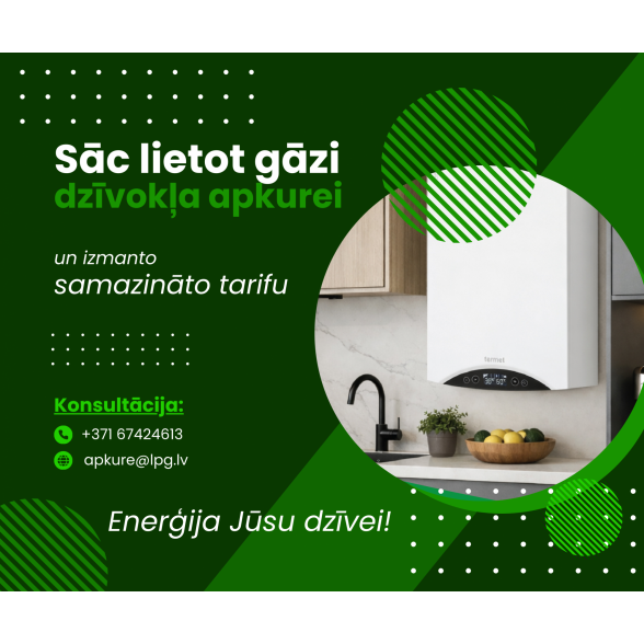 Sašķidrinātās naftas gāzes lietošana dzīvokļa apkurei ar samazināto tarifu